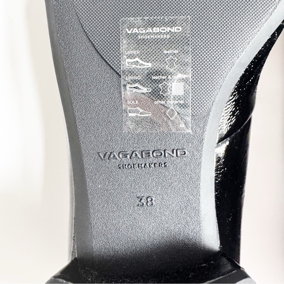 Vagabond Debbi Black Patent Leather Mary Janes | 38 NWOB - Picture 10 of 13